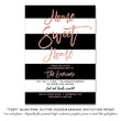 Load image into Gallery viewer, "Tory" Blush Pink Glitter Housewarming Party Invitation