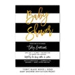 Load image into Gallery viewer, "Tory" Black White & Gold Baby Shower Invitation