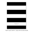 Load image into Gallery viewer, "Tory" Black White & Gold Engagement Party Invitation