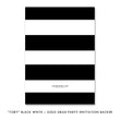 Load image into Gallery viewer, "Tory" Black White + Gold Graduation Party Invitation