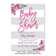 Load image into Gallery viewer, "Tory" Pink + Purple Blooms Baby Shower Invitation