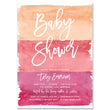 Load image into Gallery viewer, "Tory" Pink Watercolor Baby Shower Invitation