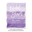 Load image into Gallery viewer, Ombre Purple Bridal Shower Invitations featuring lavender to dusty purple hues, ideal for unique, fun wedding showers.