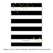 Load image into Gallery viewer, "Wendy" Black Stripe Twin Baby Shower Invitation