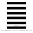 Load image into Gallery viewer, Elegant Classic Black and Silver Bridal Shower Invitation with a shimmer look, silver dots, and black and white stripes.