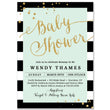 Load image into Gallery viewer, "Wendy" Mint + Stripe Baby Shower Invitation