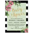 Load image into Gallery viewer, "Wendy" Mint + Mauve Flower Baby Shower Invitation