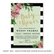 Load image into Gallery viewer, "Wendy" Mint + Mauve Flower Baby Shower Invitation