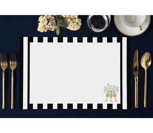 Bubbly Champagne Placemats Modern Graduation Digibuddha