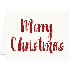 Elegant festive red Merry Christmas cards, minimalist design, blank inside, lush colors, by Digibuddha