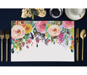 Color Garden Paper Placemats