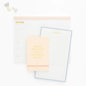 Sugar Paper Pale Pink Notepad, Grateful Heart