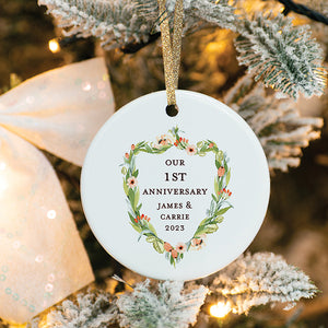 Anniversary Christmas Ornament, Personalized | 405
