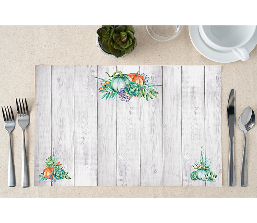 Elegant Pumpkins Paper Placemats by Digibuddha