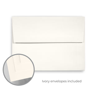 Blank White Invitation/Holiday Cards with Envelopes, 5x7 (Set of