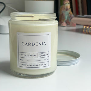 Gardenia Soy Wax Candle