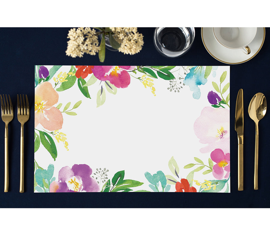 Tropical Pattern Outdoor Table Decor Paper Placemats