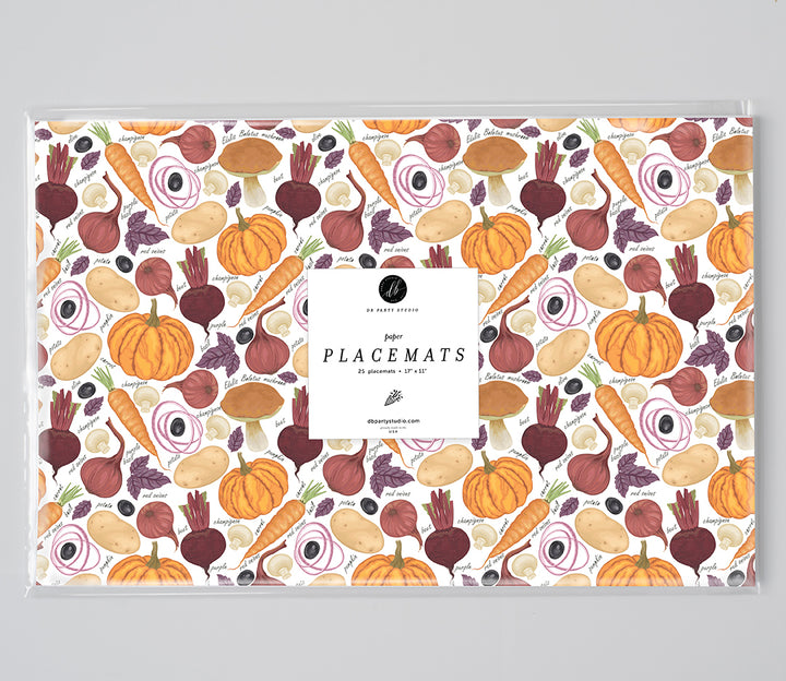 Harvest Thanksgiving Paper Placemats by Digibuddha