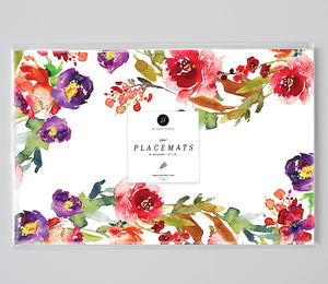 Lush Botanicals Paper Placemats by Digibuddha