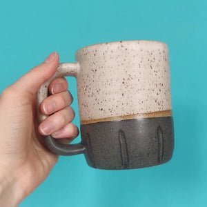 Black and White Cookie Stoneware Mug