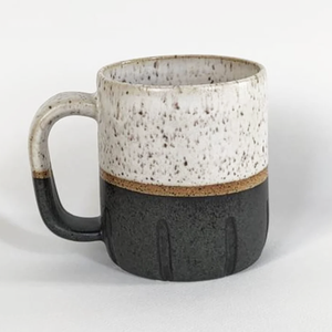 Black and White Cookie Stoneware Mug