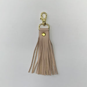 Genuine Leather Tassel, Blush Pink