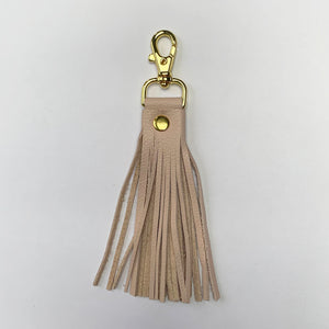 Genuine Leather Tassel, Blush Pink