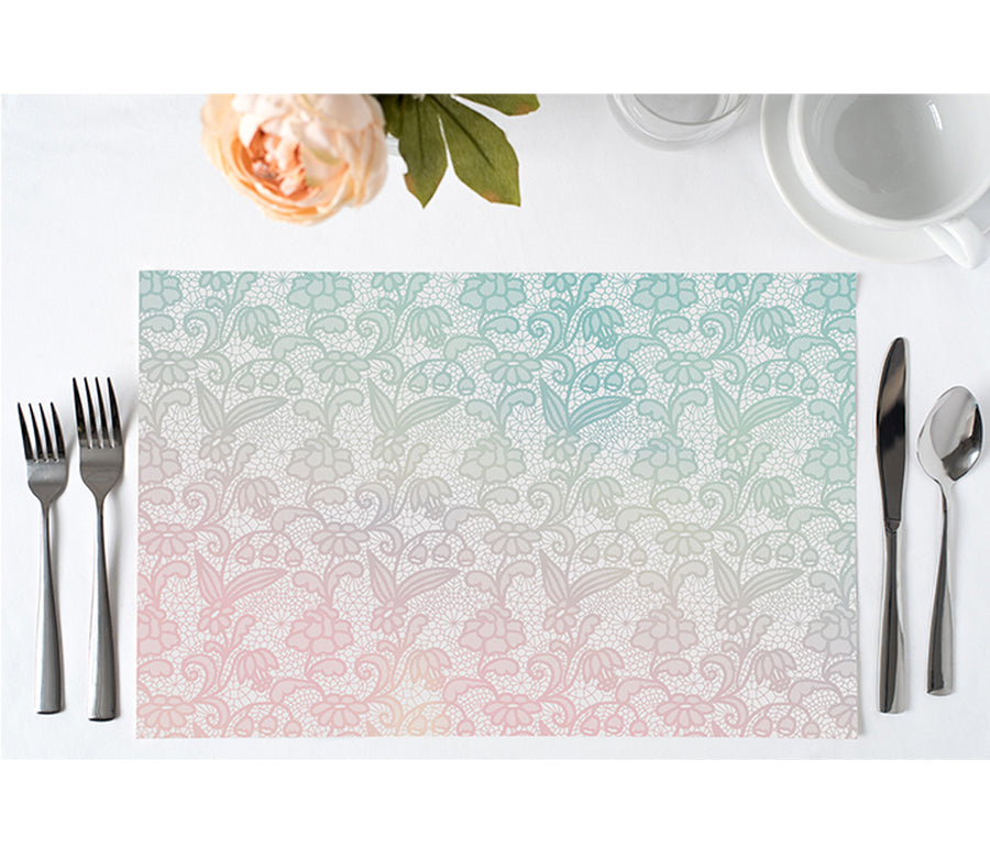 Pastel Lace Ombre Paper Placemats by Digibuddha