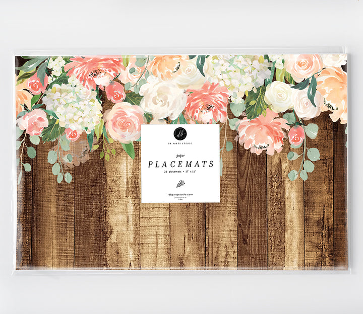 Rustic Garden Paper Placemats by Digibuddha