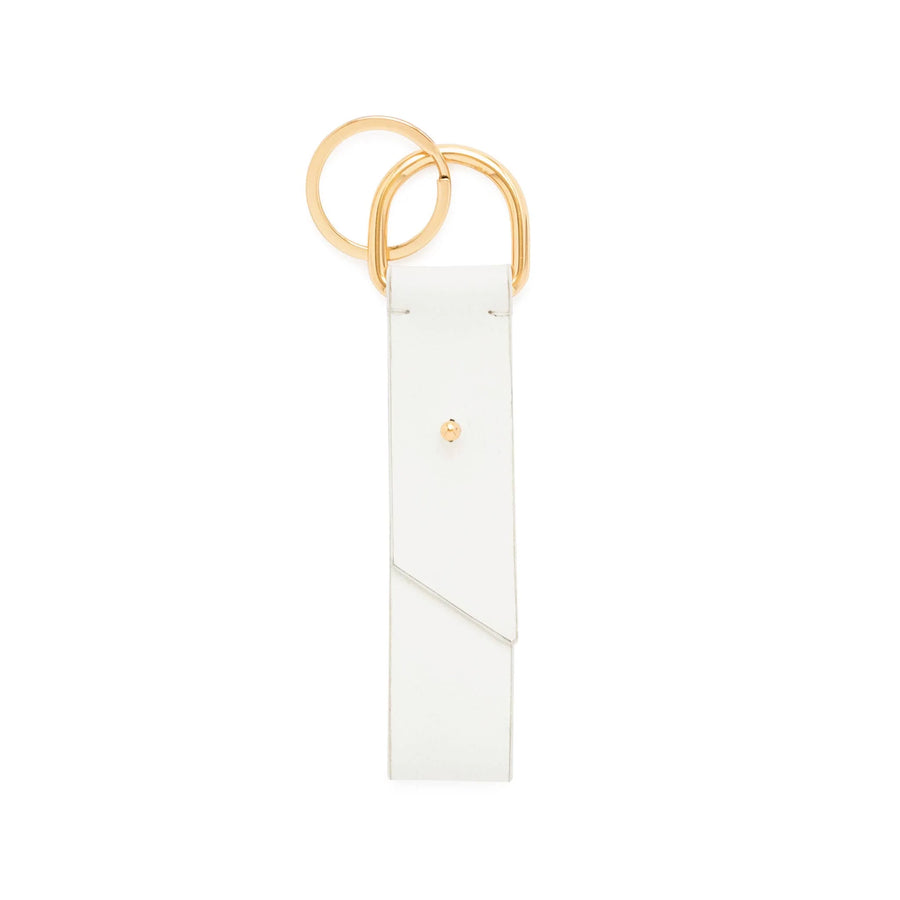 Sugar Paper Leather Key Fob White Vegan Keys Accessories | Digibuddha