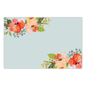 Spring Skies Botanical Paper Placemats