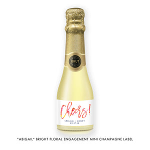 "Abigail" Engagement Champagne Labels