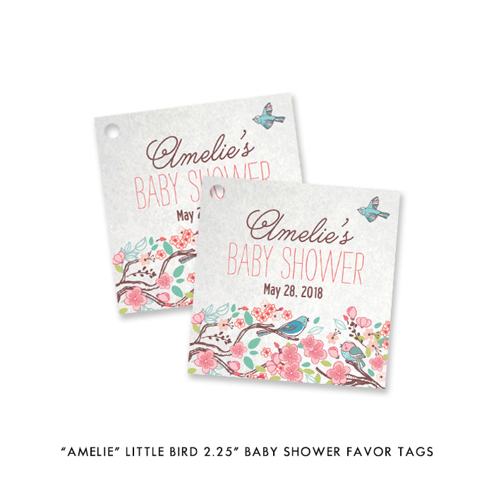 "Amelie" Little Bird Baby Shower Invitation