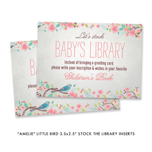 "Amelie" Little Bird Baby Shower Invitation