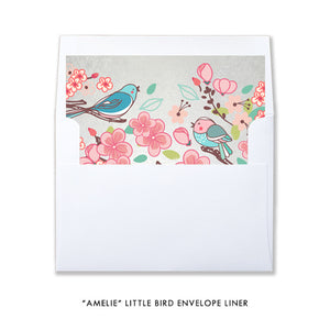 "Amelie" Little Bird Baby Shower Invitation