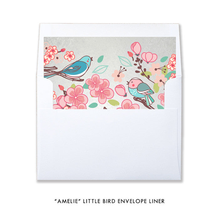 "Amelie" Little Bird Baby Shower Invitation