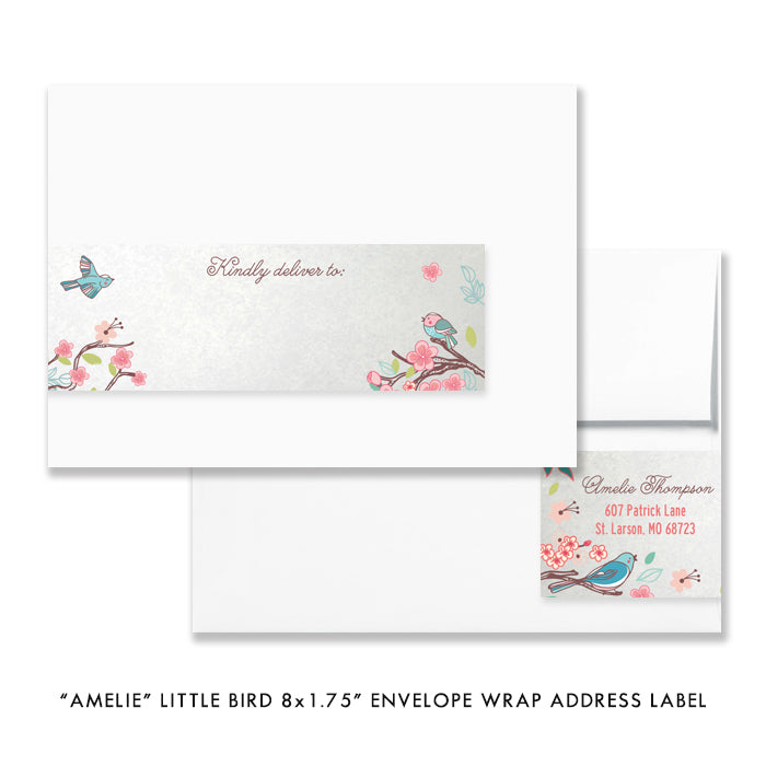 "Amelie" Little Bird Baby Shower Invitation