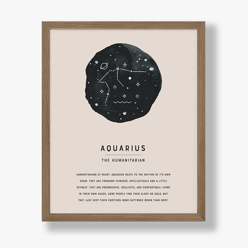 Aquarius Zodiac Sign Art Print