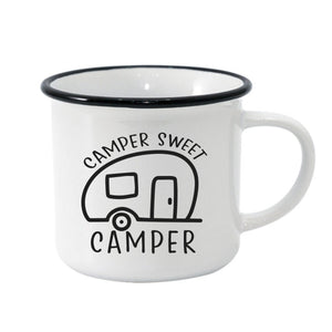 Camper Sweet Camper Black Rim Camper Mug