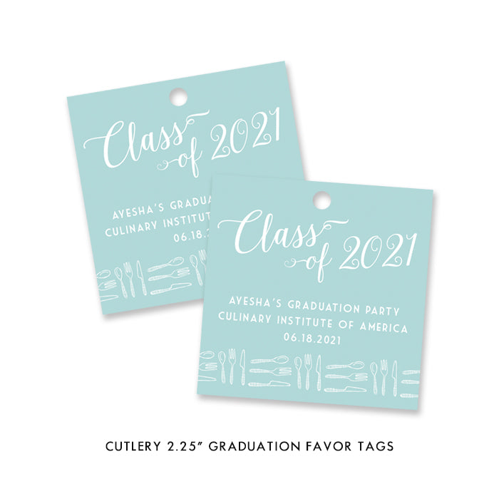 Forks & Spoons Culinary Graduation Party Invitation Coll. 5