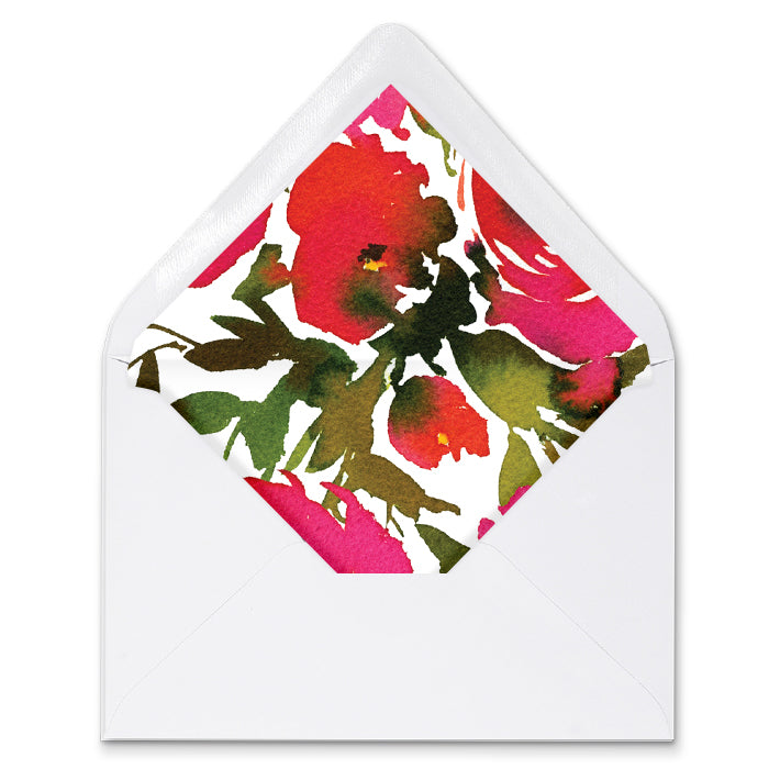 Red Roses Envelope Liners Coll. 1A