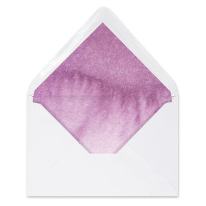Purple Watercolor Envelope Liners Coll. 4
