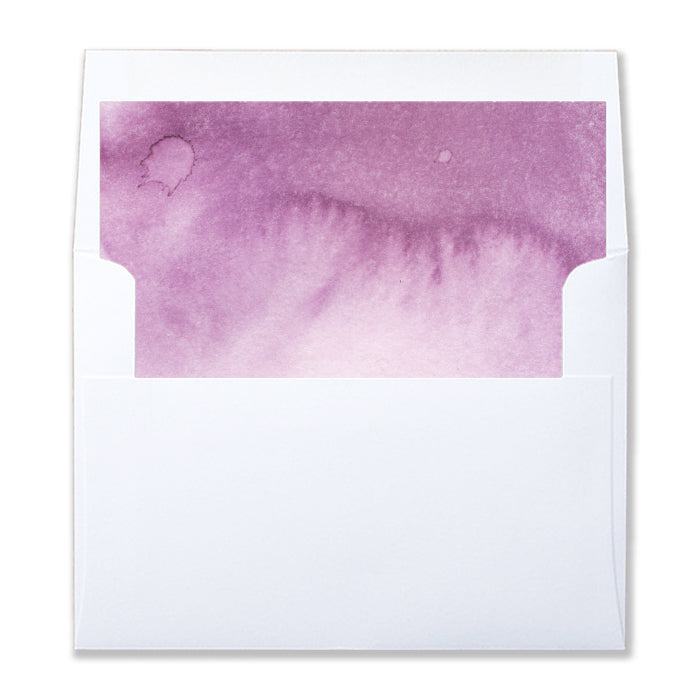 Purple Watercolor Envelope Liners Coll. 4