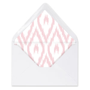 Blush Ikat Envelope Liners Coll. 12