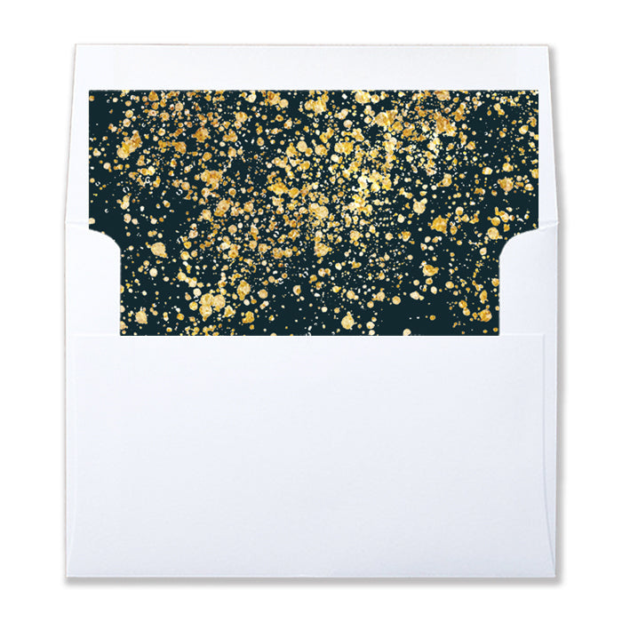 Classic Black & Gold Envelope Liners Coll. 25