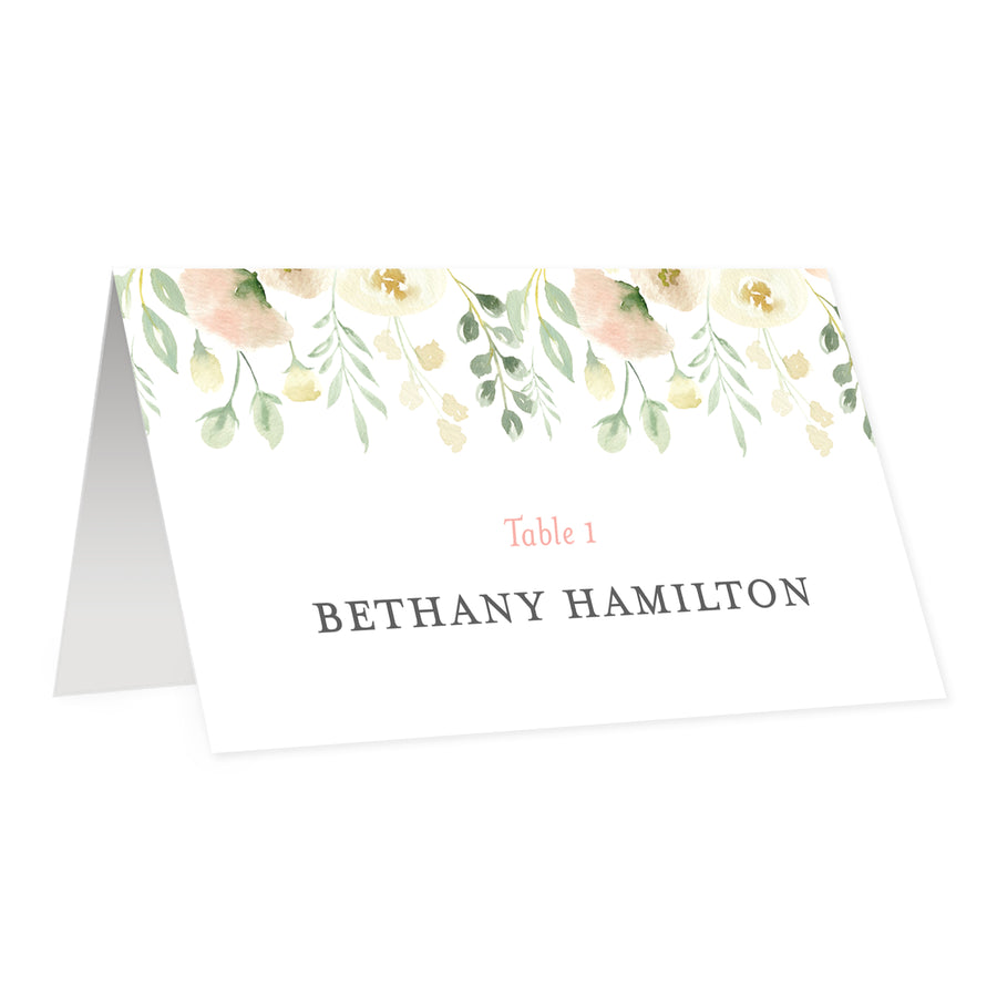 Floral & Greenery Place Cards | Coll. 2