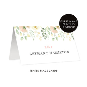 Floral & Greenery Place Cards | Coll. 2