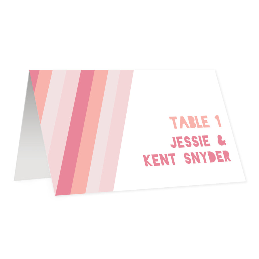 Blush Gradient Place Cards | Coll. 12