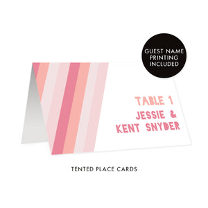 Blush Gradient Place Cards | Coll. 12