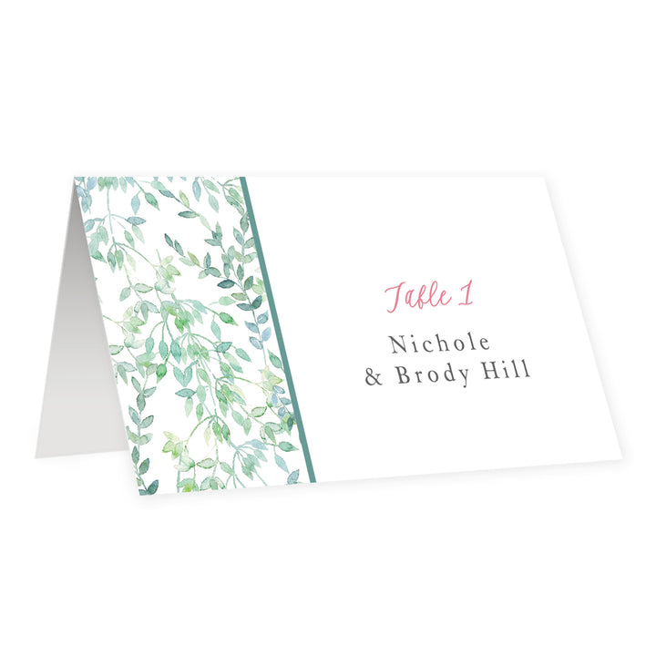 Greenery Printed Place Cards